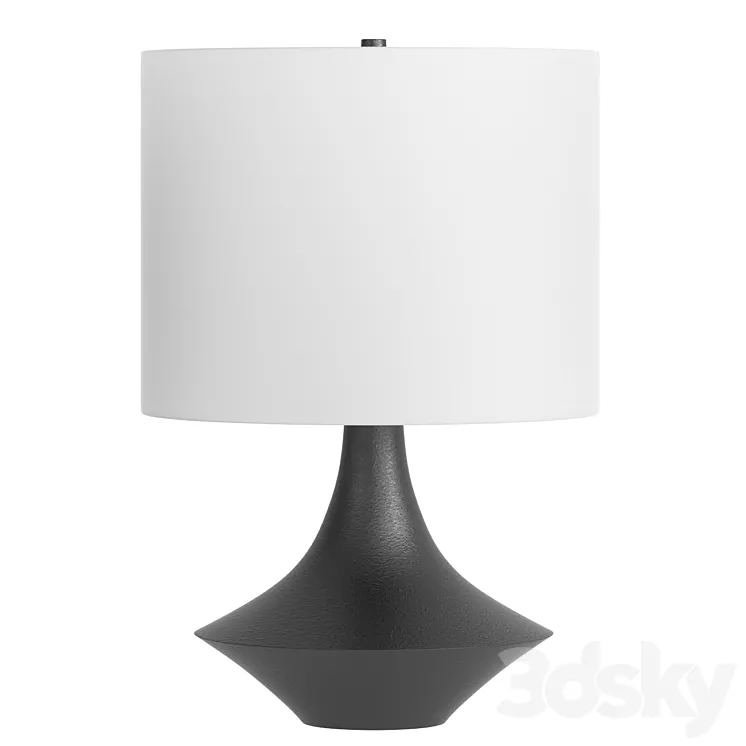 Marie Resin Table Lamp Charcoal 3DS Max