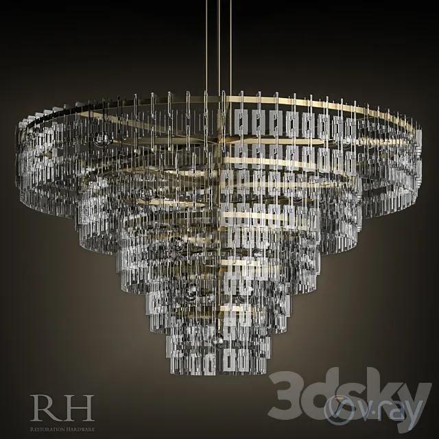 MARIGNAN ROUND CHANDELIER 48″ 3ds Max