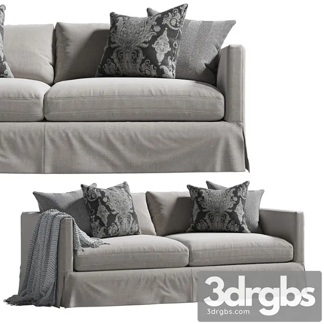 Marina slipcover sofa gray 2 3dsmax Download