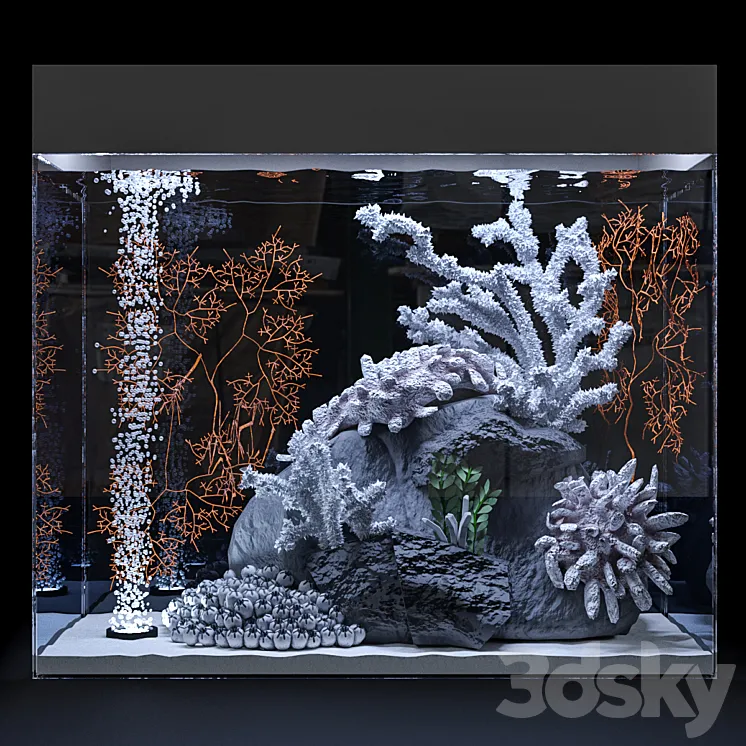 Marine aquarium 3DS Max