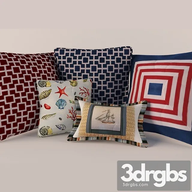 Marine Style Pillows 2 3dsmax Download