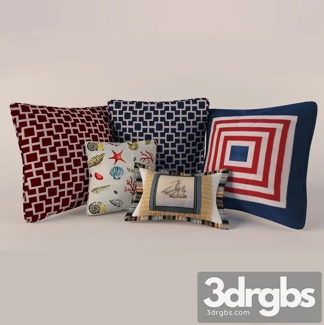 Marine Style Pillows 3dsmax Download