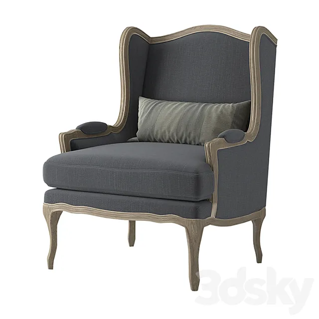 Marion Wing Back Armchair. Brosa. 3DS Max Model