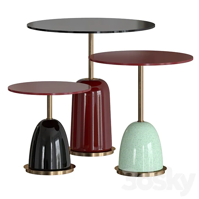 Marioni Pins Side Tables 3DSMax File
