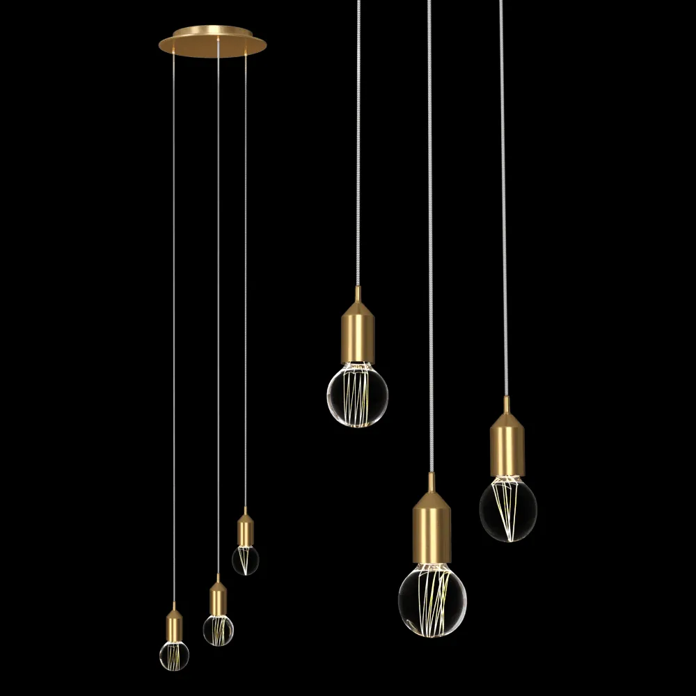 Markslojd – Pendant lamp BRONX Bronze 3L 3ds Max