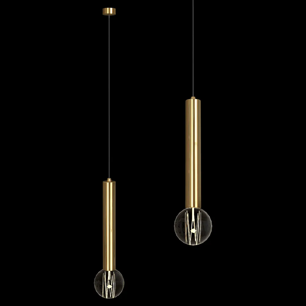 Markslojd – Pendant lamp SENCILLO brass 1L 3ds Max