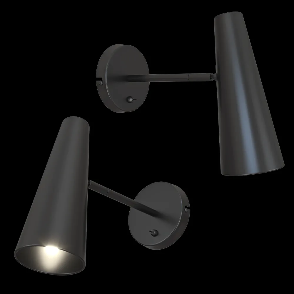 Markslojd – Wall lamp Peak black 3ds Max
