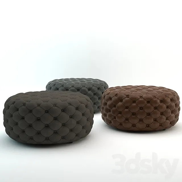 Markus Large Ottoman 3DS Max Model