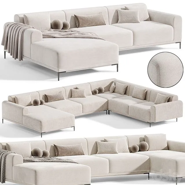 Marlet Corner Sofa Set By divanev 3dsMax Model