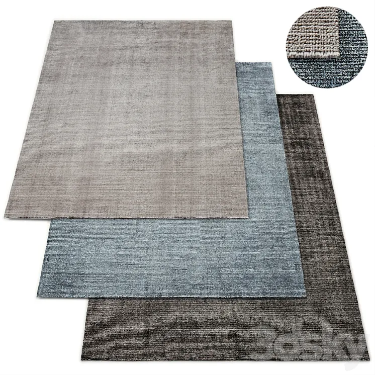 Marlo Handwoven Rug Restoration Hardware 3DS Max