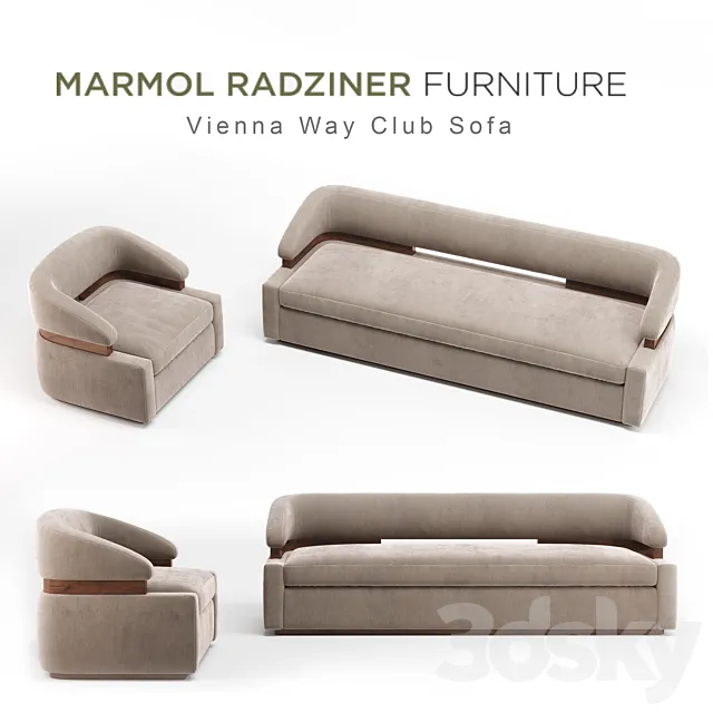 MARMAL RADZINER Vienna Way Club sofa 3DSMax File