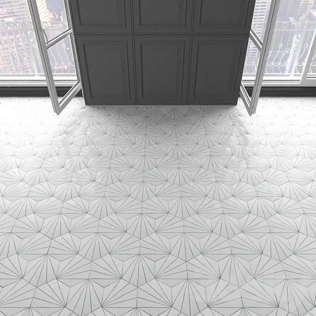 Marrakech Design Tiles – Claesson Koivisto Rune_hexagon_105 3ds Max