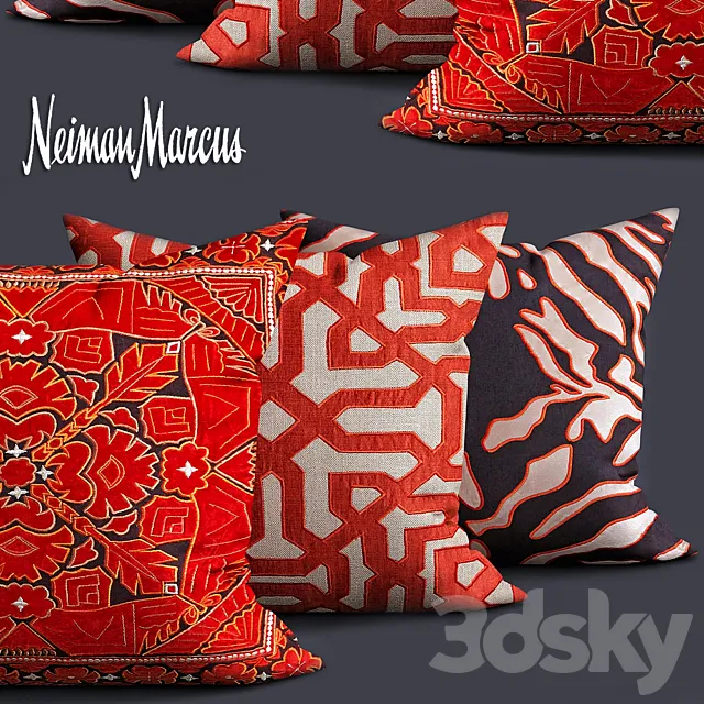 Marrakesh pillows 3ds Max