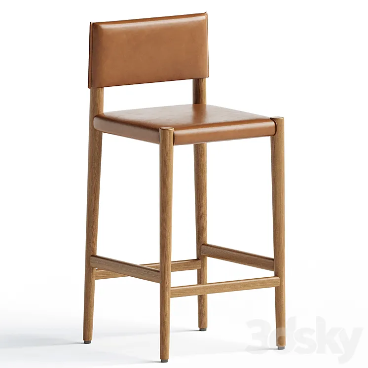 Marseille Counter and Bar Stool 3DS Max Model