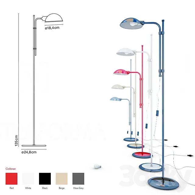 Marset Funiculi Floor Lamp 3ds Max