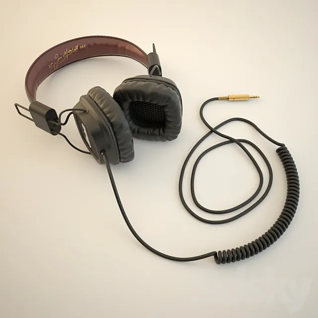 Marshall Major Headphones 3DS Max Model