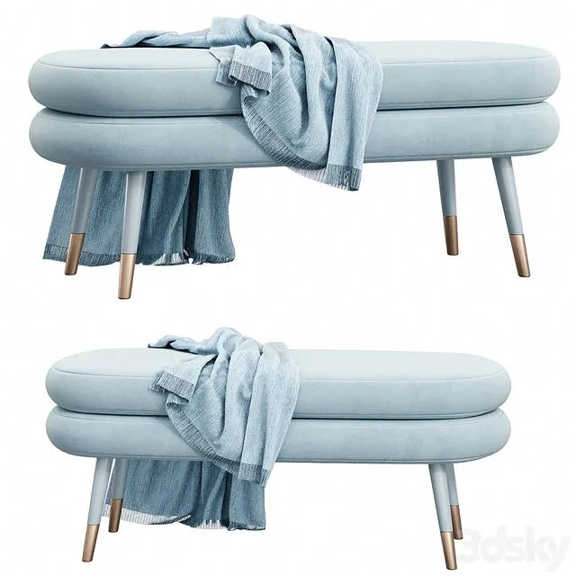 Marshmallow Double Stool 3dsMax Model