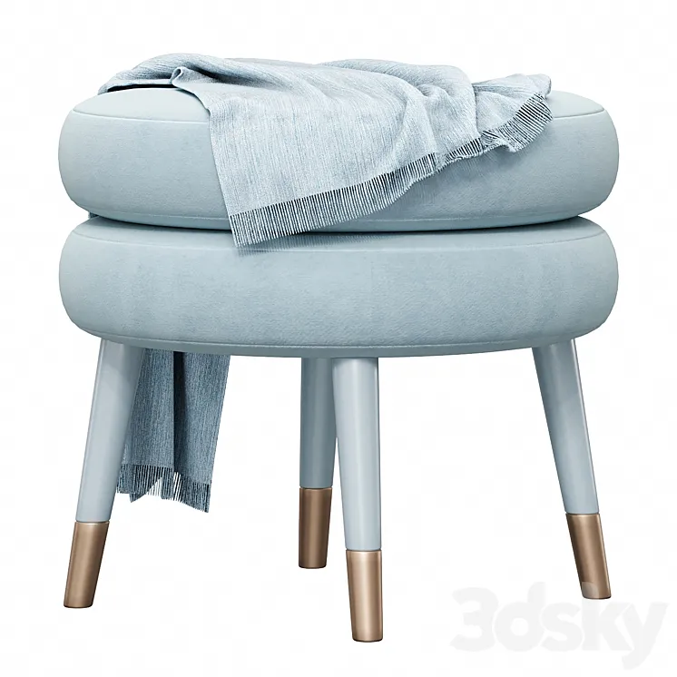 Marshmallow stool 3DS Max Model