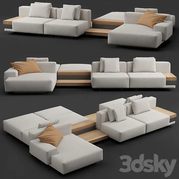 Marteen – Sofas – Molteni & C 3DS Max Model