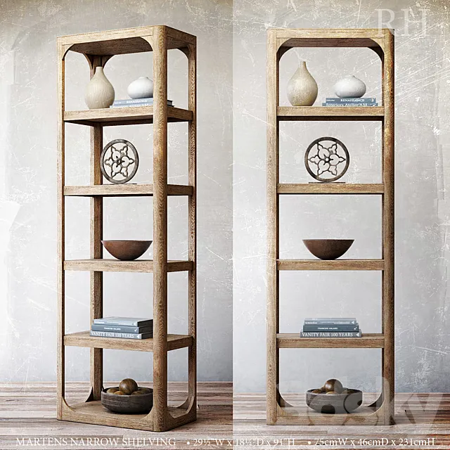 MARTENS NARROW SHELVING 3DS Max Model