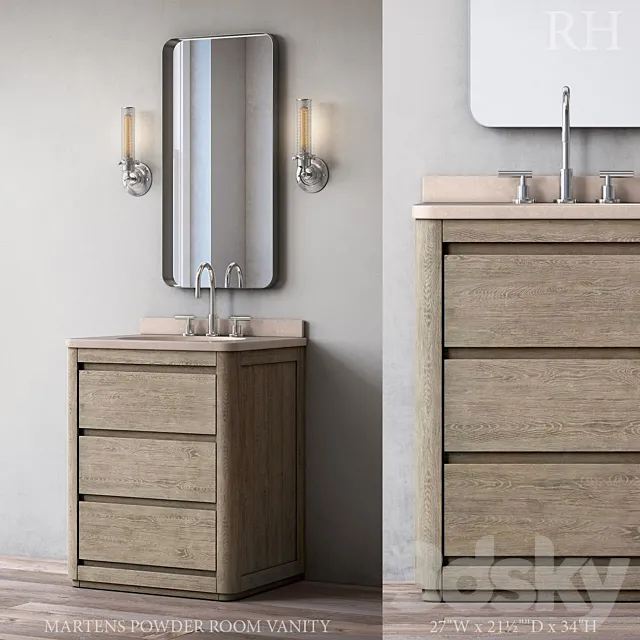 MARTENS POWDER ROOM VANITY 3ds Max