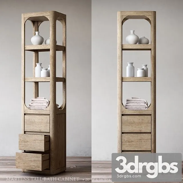 Martens Tall Bath Cabinet 1 3dsmax Download