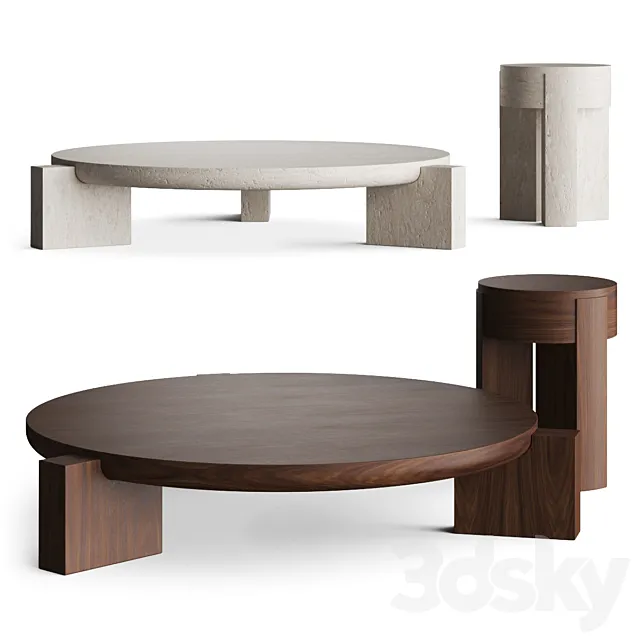 Martin Masse Vola Coffee Tables 3ds Max