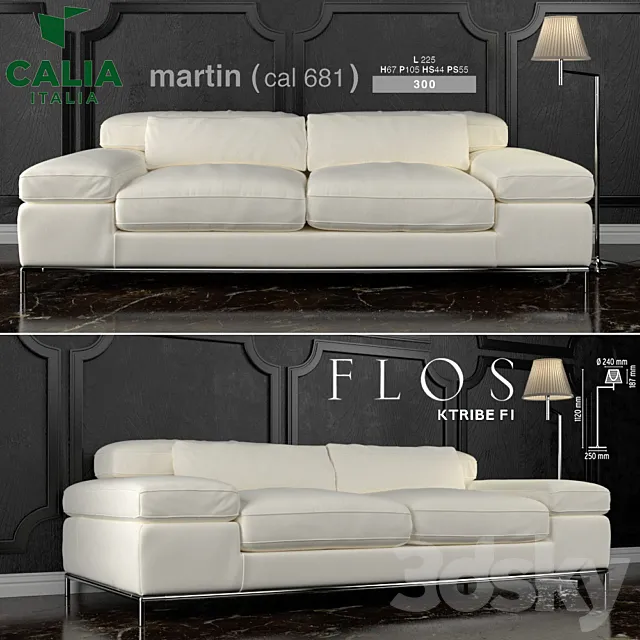 Martin sofa 3ds Max