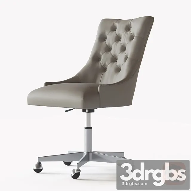 Martine adjustable leather desk chair – pewter 2 3dsmax Download