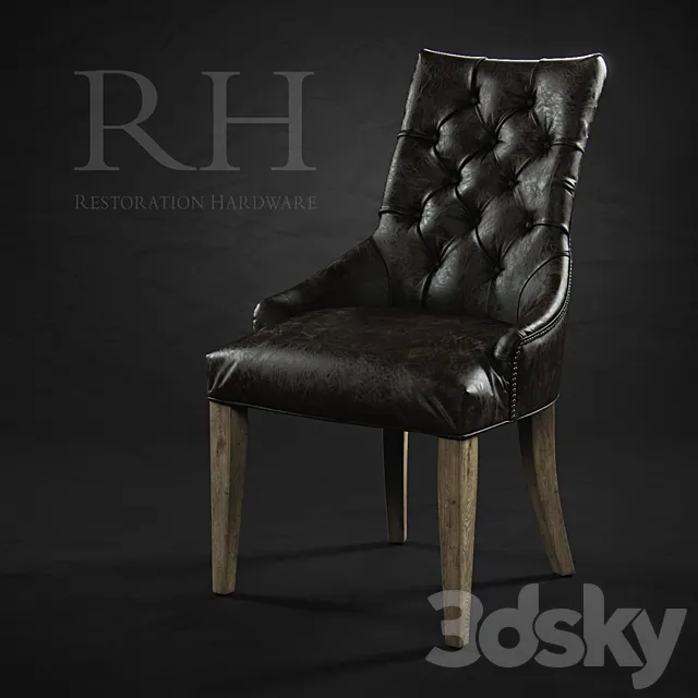 Martine leather armchair 3DSMax File