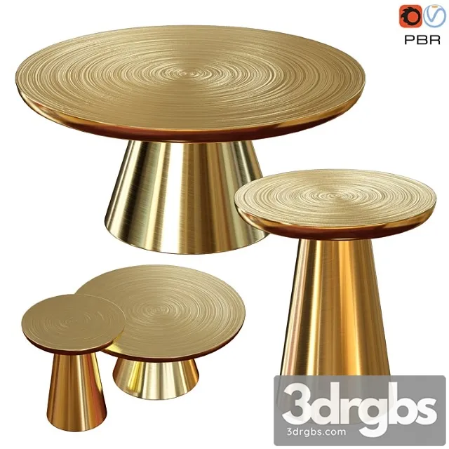 Martini collection gold coffe table