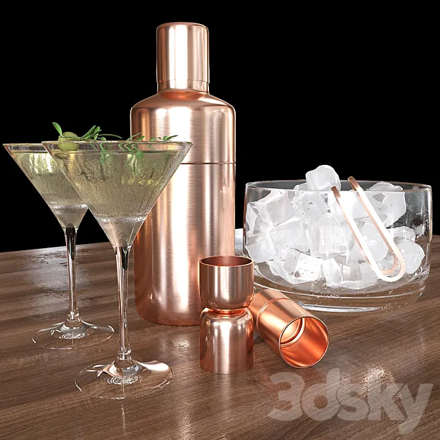 martini set 3ds Max