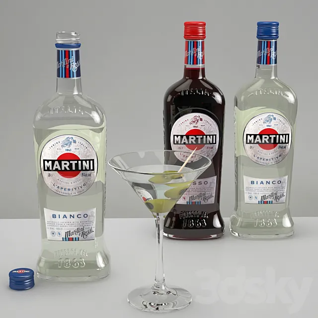 Martini Set 3ds Max