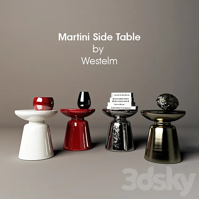Martini Side Table 3DSMax File