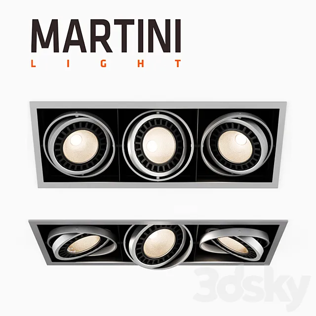 Martini Wipp Rectangular 3x 3ds Max