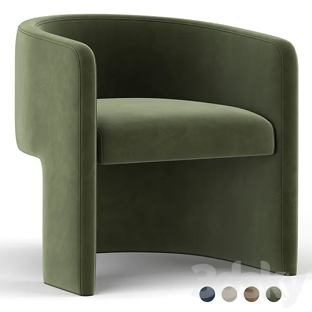 Martinique armchair 3DS Max Model