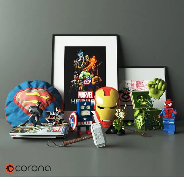 MARVEL-Heroes-1 3dsMax Model