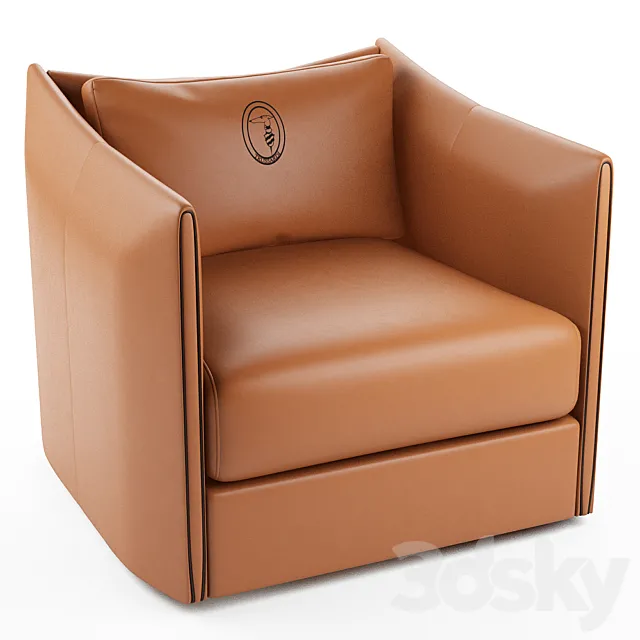 Maryl leather armchair 3ds Max