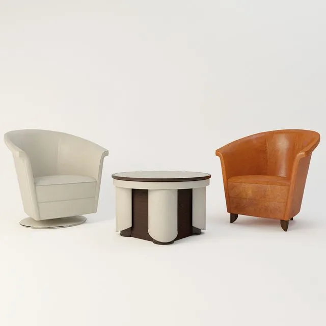 Mascheroni armchairs 3dsMax Model