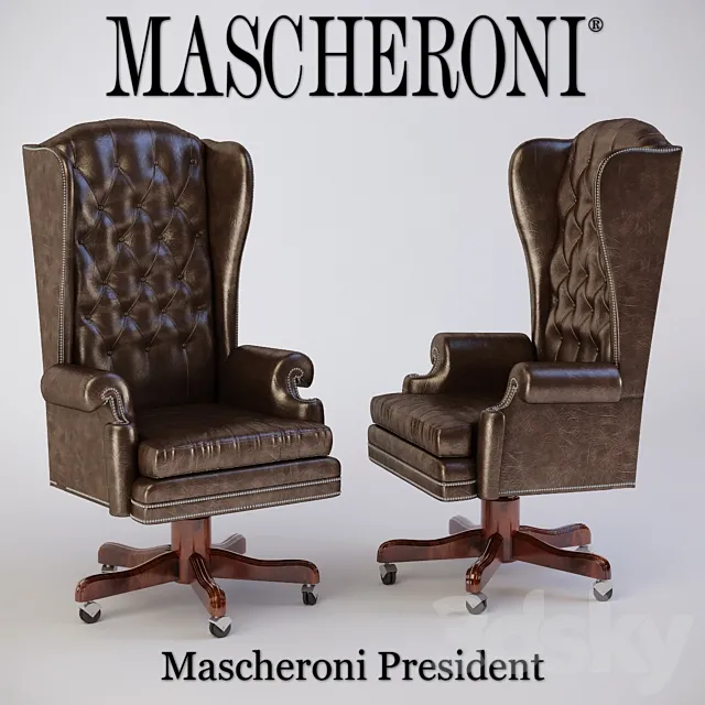 Mascheroni President Armchair 3ds Max