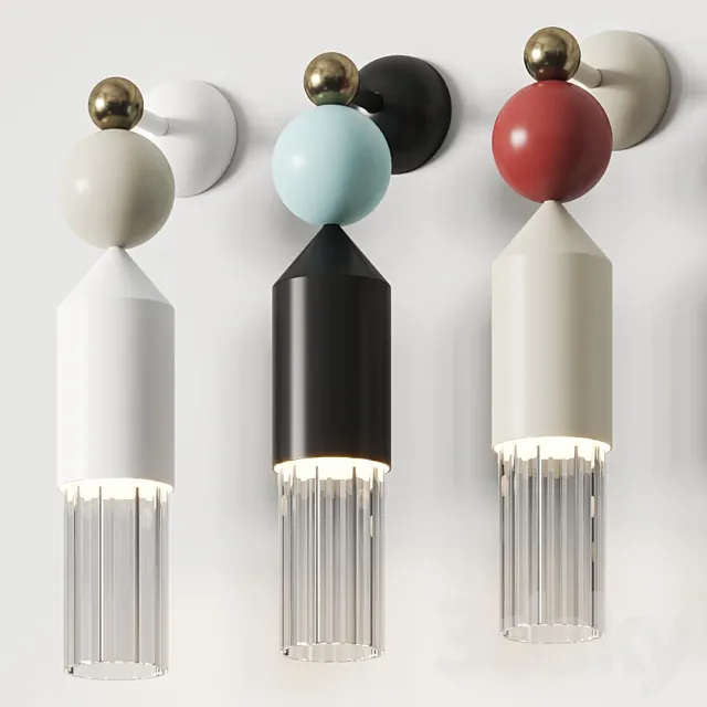 Maseiro Nappe App N4 Wall Lamp 3ds Max