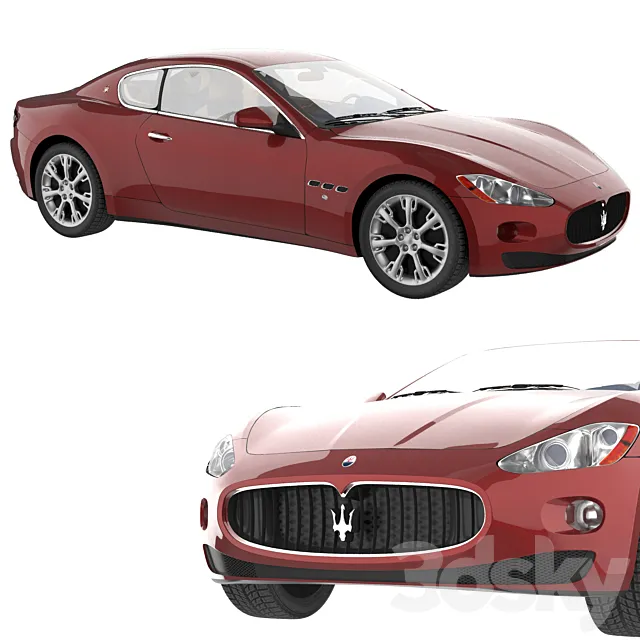 Maserati GranTurismo 3DS Max Model