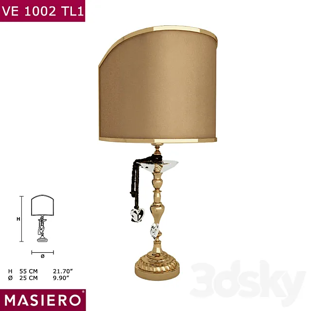 Masiero VE1002 TL1 table lamp 3ds Max