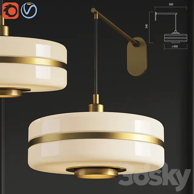 Masina Wall Light Bertfrank 3ds Max