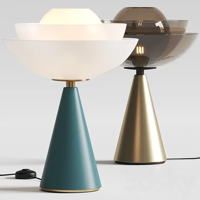 Mason Editions Lotus Table Lamps 3DS Max Model