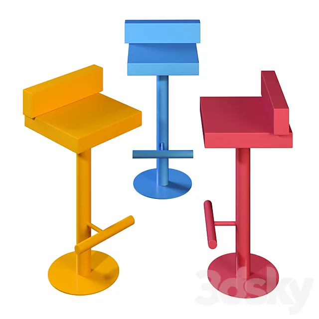 Mass Bar Stool 3ds Max