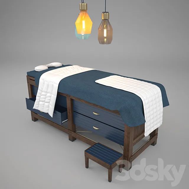 massage bed 3DS Max Model