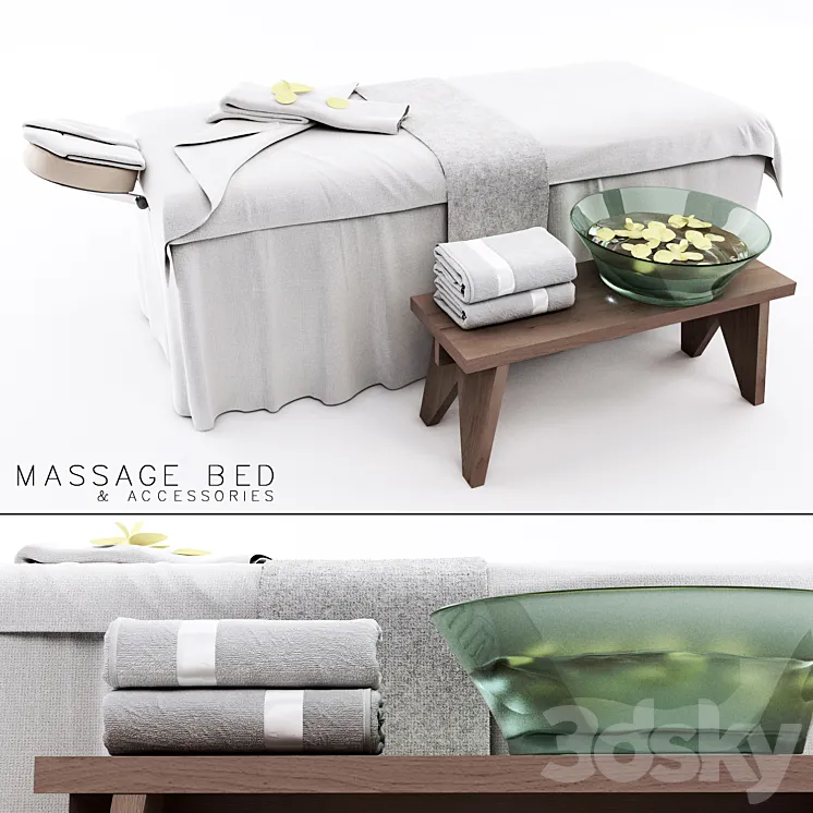 Massage Bed 3DS Max