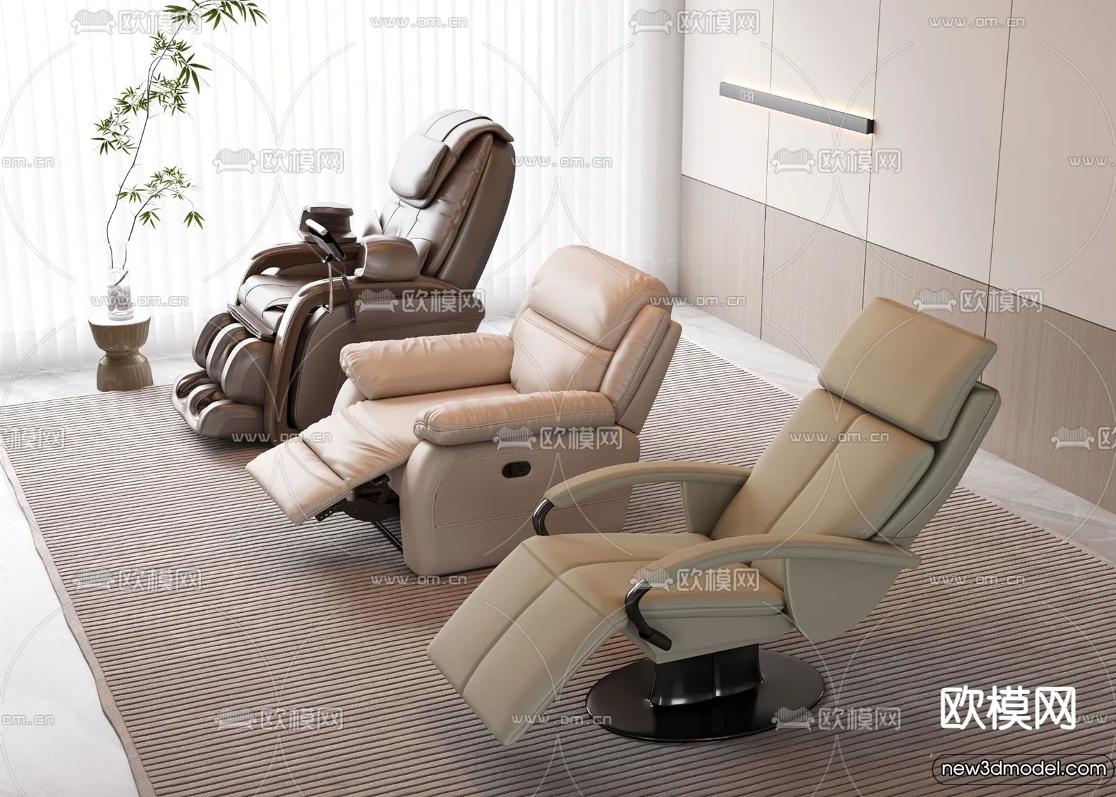 Massage Chairs – 3D Furniture Models for Interior – 022