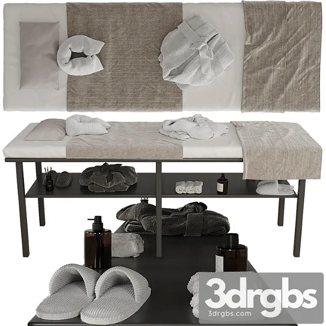 Massage Table With Decor 2 3dsmax Download